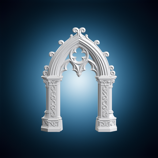 Sanctum Gothic Arch Frame 3D Print Model