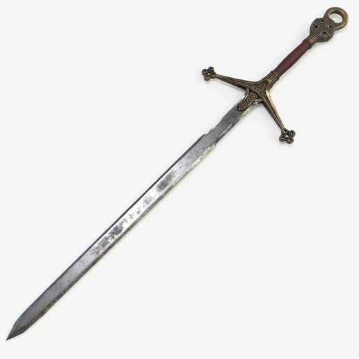 Claymore Sword Keychain – Medieval Fantasy Sword Keyring