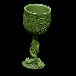 9.png STL file Snake Cup Chalice Potter Nagini・3D printable design to download