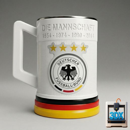 500ml Beer Chop  Germany World Cup 2026 3MF File for 3D printingCults
