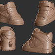Screen Shot 2020-02-17 at 6.12.46 pm.png Chibi Nike Dunks Shoe Vinyl statue and keyring - No Supports needed