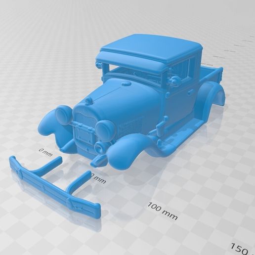 Captura-de-pantalla-2025-07-27-121531.jpg Ford Model A Pickup 1928 – Body Car Only STL Model