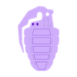 Grenade_Keychain_3.stl Grenade Key Clip