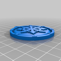 07733b8c-9c4d-46a1-a2ea-8315a205a4f2.png Free 3D file Warhammer 40k Chaos Medallion / Keychain・3D printing idea to download