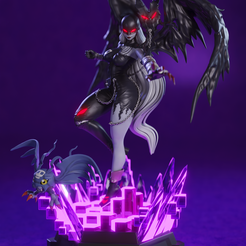1.png 3D file ladydevimon - digimon・Model to download and 3D print