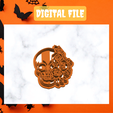 Add-a-heading-44.png Skull With Roses Polymer Clay Cutter for Earrings