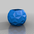 small-hexagonal_hexecontahedron_standing_planter.png Free STL file Geodesic Planter Pot・3D print model to download