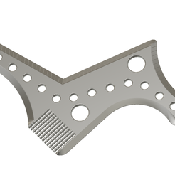 shaving-combs-02 v17-a-06.png STL file New Arrivals Men Beard Shaping Styling Template Comb Men's Beards Combs Beauty Tool for Hair Beard Trim Templates sc-02A 3d print cnc・3D printing design to download