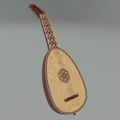 AN i 3D file The Witcher III An even made Lute Dandelion Priscilla. Video game, prop, cosplay・3D print model to download