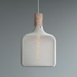flatcubeLone.jpg Cube (flat) honeycomb mesh lamp