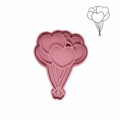 Globos-Corazon-2.png Stamp with grip "Balloon Heart".