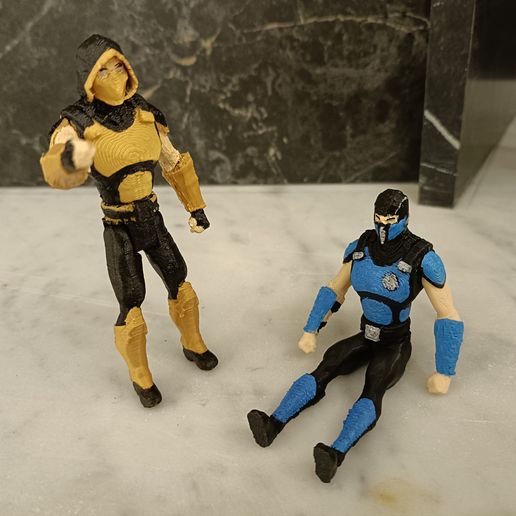 Scorpion & Sub Zero Mortal Kombat Action Figures
