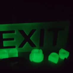 Capture.png Download STL file Large Exit Sign • Template to 3D print, killowatt