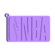 LLAVERO NBA.stl NBA LOGO + KEY RING