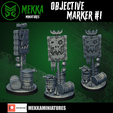 S; AEM : | TUL ili Mats R Hl bo verreon BTCC Ts STL file Objective Marker #1・Design to download and 3D print