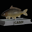 Carp-money.png fish sculpture of a carp with storage space for 3d printing