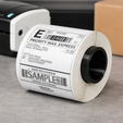 Shipping-label-roll-close-up-shot.png 4"x6" Thermal Label Roll Core Spool | Universal Shipping Label Barrel | Reusable Label Core STL