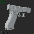 555.png Glock 19X - 全尺寸 1:1 3D 扫描复制品｜道具，非功能性 STL G19X