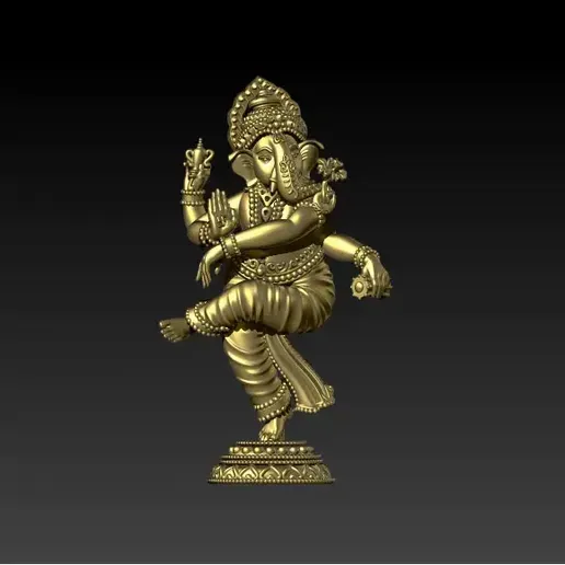 Nataraj pose Ganesh ji 3D model murti