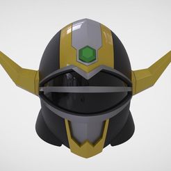 magna defender helmet.jpg STL file Helmet manga defend Power Rangers Lost Galaxy 3D print model・3D printing idea to download
