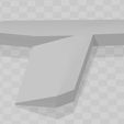 T.jpg 3D T Letter Design for Mercedes-Benz A200 Turbo Emblem