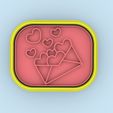 70.jpg cortador de galletas sobre con corazones - cookie cutter envelope with hearts