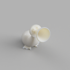 alice_creature1_2020-May-28_04-20-02PM-000_CustomizedView3113616414.png STL file Horn Duck from Alice In Wonderland・3D printing model to download, thePixelsChips
