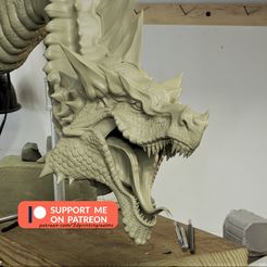 Dragon1 (1).jpg STL file Dragon BUST・3D printing model to download