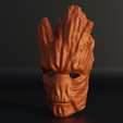 .10.png Groot Cosplay Face Mask 3D print model