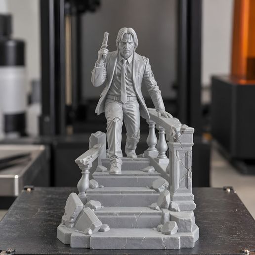 John Wick Stairway Showdown 3D Print Model