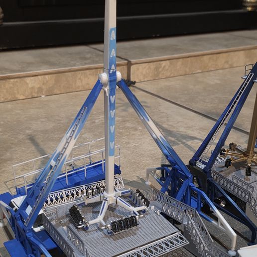 🤴 King Loop Technical rides 1/64 1/87 juego mecanico funfair ride・ 3D ...