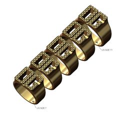 Knurled-Statement-OG-signet-size7to11-00.jpg Knurled OG original gangster signet ring US sizes 7to11 3D print model