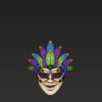 1000071173.jpg AI Mardi Gras Mask Festival Decorative 3D Model