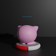 JIgglypuff4.png Igglybuff, jigglypuff, Wigglytuff and Scream tail 3D print model