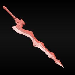 Снимок.jpg STL file Fate Grand Order Saber Sword Aestus Estus Bride 3D print model・3D print design to download, Lexx3D