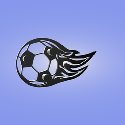 ball-render.png Archivo STL Llavero de pared, balón de fútbol・Diseño para descargar y imprimir en 3D, monet