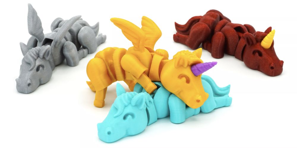 Encuentra aquí una selección de los mejores modelos 3D de unicornio que se pueden hacer con una impresora 3D.