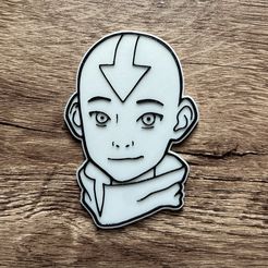 IMG_4034.jpeg Archivo STL gratis Imán Avatar Aang (imanes de 8x3 mm)・Objeto imprimible en 3D para descargar