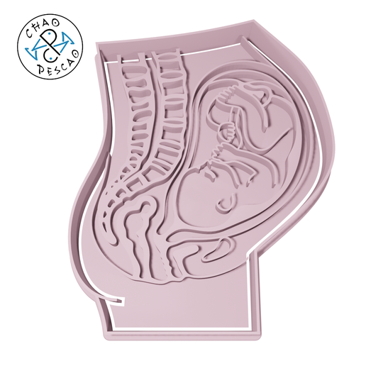 Pregnancy - Cookie Cutter - Fondant - Polymer Clay 3D model