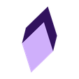 AcuteRhomboH50mm.stl Golden Rhombohedra, Acute, Obtuse, Golden Ratio, Dodecahedron, Rhombic Triacontahedron