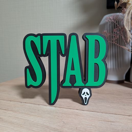 Stab Scream movie logo design Fanart