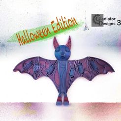 471E1750-AD52-4D99-9C74-3CB24B5ACE84.jpeg Бесплатный 3D файл Rosy The Bat Halloween Edition・Дизайн 3D принтера для загрузки, GladiatorDesigns3D