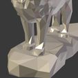 I16.jpg Low Poly Lion Statue --  Ready for 3D Printing