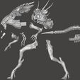 15.jpg QUEEN ALIEN XENOMORPH DYNAMIC POSE - ALIENS FIRETEAM ELITE STL for 3D printing - HIGH POLY