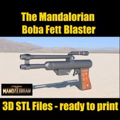 vignette_2.jpg 3D file Star wars - The Mandalorian - Boba Fett & Gore Koresh Blaster・3D printable design to download