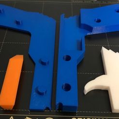 RBG_Parts.JPG Free 3D file Mini Rubber Band Gun w/Alignment Pegs Remix・3D printable design to download