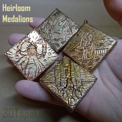 Heirloom-medalions-1.jpg STL file Heirloom talismans from Elden Ring・Model to download and 3D print