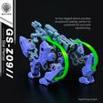 GS-Z09-Sagittarius-3.jpg GS-Z09 // Star Piercer - Modular 3D-Printed Mecha || 18cm || Sci-fi Robot Toy Figure
