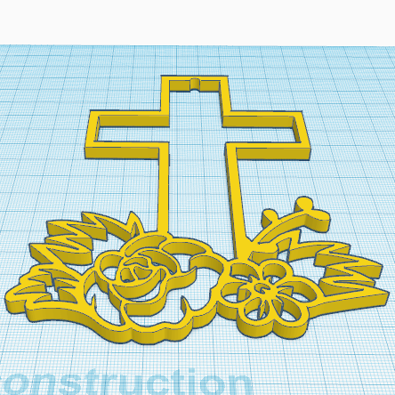 2.png Free STL file Flowered Cross 2・3D print model to download, oasisk