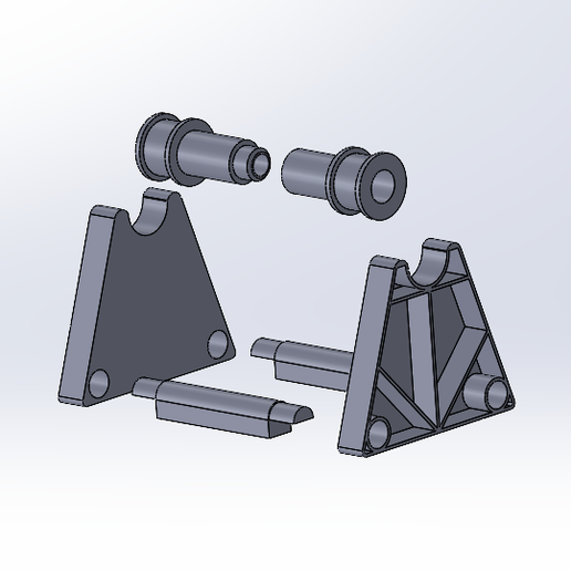 🪢 Filament Spool Holder V2・ STEP File for 3D printing・Cults